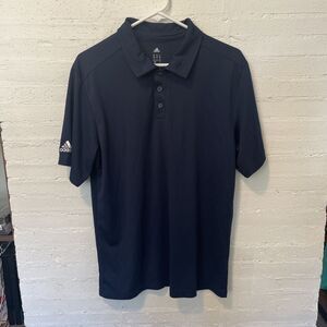 ADIDAS  CLIMALITE Golf Polo Short Sleeve Medium Navy Blue